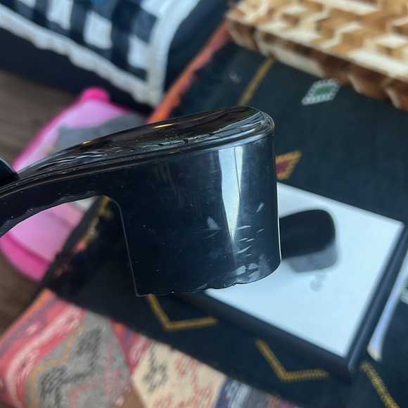 Black Gucci Rubber Mules Size 36 - Picture 6 of 8